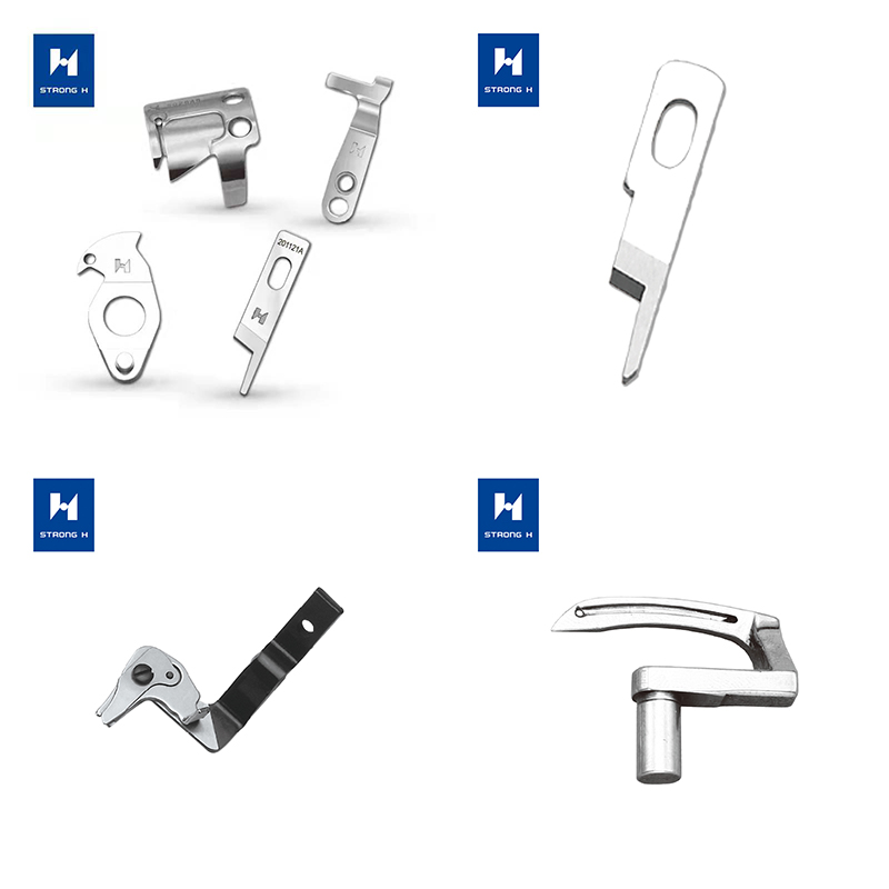 Precision sewing machine combination parts and blades