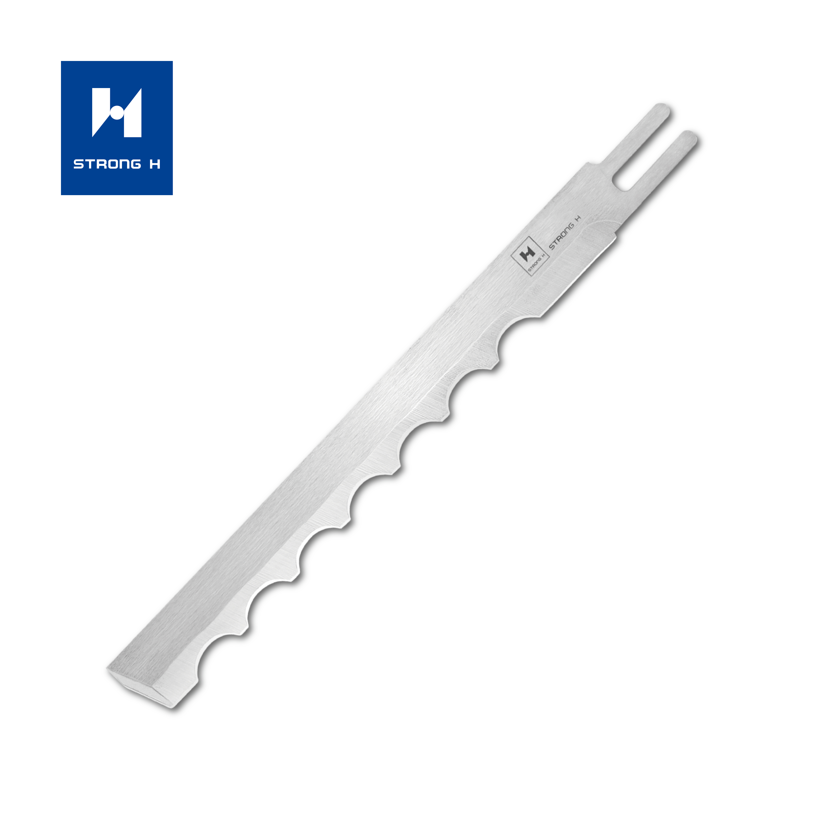 Heavy workload continuous cutting edge retention blade